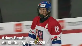 Adam Benak (CZE18) | All Shifts | Czechia vs. Canada | 4 30 2025 | U18 World Championship
