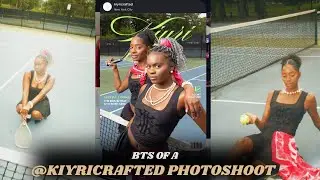 A day in the life ~ Late breakfast & BTS of a @KIYRICRAFTED Photoshoot📸🤩😍🎾