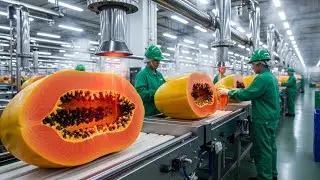 The Complete Process: From Papaya Harvest to Premium Dessert Production