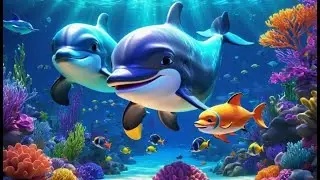 Two Little Dolphins Know Their Colors | Color Learning Song for Kids | Preschool Nursery Rhyme