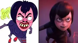 hotel transylvania 3 | dracula vs the kraken | Mavis drawing memes
