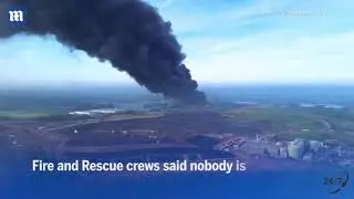 Cannock fire: Massive black plumes of smoke seen 'from 20 miles away' as huge blaze breaks out