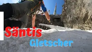 S&auml;ntis - Klettern auf dem Gletscher Blau Schnee