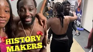 “Claressa Shields TEARS UP Emotional Celebration with Terence Crawford in Locker Room After Canelo..