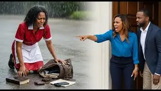 Unaware Their Poor Maid Is A Billionaire's Ex Lover, Couple Threw Her Bag Into The Rain WhatHappened