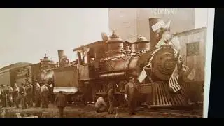 ca 1909 FLASHER, NORTH DAKOTA - CROWD, TRAIN, OCCIDENT ELEVATOR COMPANY