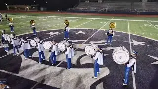 Celebrating Friday Football Fever with the Hudson High School marching band
