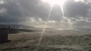 Timelapse: Cloudy beach day in Pacific City, OR