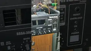 Amplifier making 500 watt Mono on Pa cabinet #shorts #audio #amplifier #youtubeshorts #sound