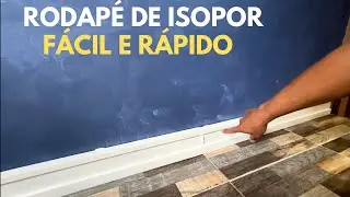 Passo a passo: Como criar um rodapé de isopor