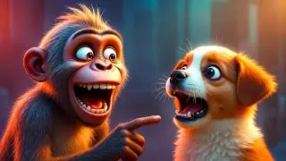 Monkey vs Dog 😂 | Funniest Animal Comedy Video Ever | Viral Funny Animals