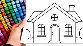 How to draw house in kids drawing santhini125 kids todlers kids drawing kids learning drawings 