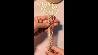 DIY Simple Pearl Necklace but the result is so elegant Elegant  #Handmade Jewelry