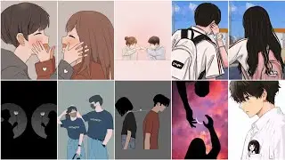 Couples Matching DP Photo |Half matching couple dp|Cartoon Couple dp/dpz/pics/photo/images/wallpaper