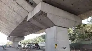 South India metro city flyover Bridge construction tour