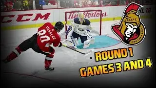 Round 1 Games 3 & 4 - NHL 18  - Ottawa Senators Be A Pro Ep. 29