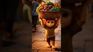 From Pain to Kindness ❤️ The Monkey Who Gave Everything | Viral Short #capcut #youtube #foryou #kid