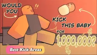 The BEST areas to get Damage and Power in Baby kicking simulator - Roblox