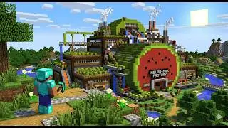 Huge Minecraft Watermelon Farm - With 2 Million Item Storage System!