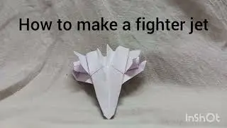 How to make a fighter jet (easy version).#origami 