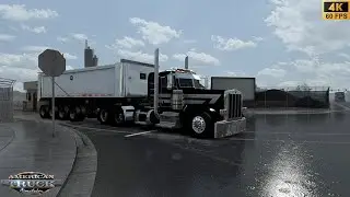 Massive Gravel Delivery: Pete389 & CAT Power |Crushing Base Gravel for Infrastructure | ATS 4K