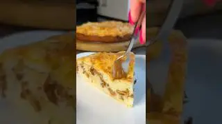 ЗАЛИВНОЙ ПИРОГ НА КЕФИРЕ.#food #рецепт #вкуснопростоибюджетно