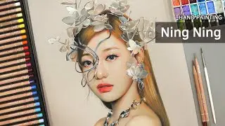 마스킹액 사용법, 꿀팁 / 에스파 닝닝 그림 그리기 (Drawing ningning) / aespa - savag