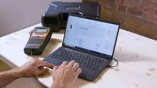 How to create & print labels on Brother's PT-E310BT labelling machine using P-touch Editor software