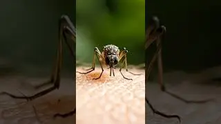 Mosquito eye macro zoom #mosquito #ai