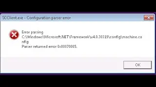 Fix Error Parsing Parser Returned Error 0xc00ce556 In Windows 10