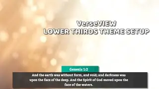 Примеры функции Lower Third с помощью VerseVIEW