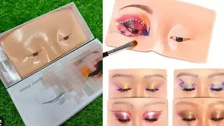Viral makeup practice eye mask demo 😱 1st honest review. 👍Buy & not ? How to create or clean 🥰