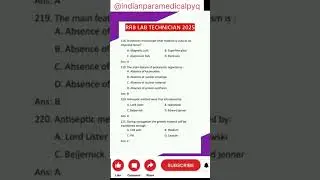 lab technician MCQ🔴|paramedical course|@indianparamedicalpyq