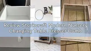 Review Storkcraft Modern Nursery Changing Table Dresser Combo (White & Vintage Driftwood) &ndash; GREENGUA