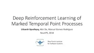 Deep Reinforcement Learning of Marked Temporal Point Processes