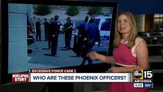 Who are the officers in the Phoenix police excessive force case?