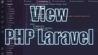 How to create a View in PHP Laravel
