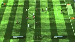 FIFA11 - FC Barcelona vs Real Madrid in world class difficulty (second-half)