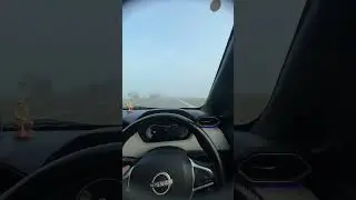 Foggy Highway Drive in my Nissan Magnite #nissanmagnite #car #fog #highway