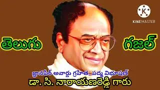 సినారె జన్మ దినోత్సవం సందర్భంగా  డా.గజల్ వాసుదేవ్ సమర్పించు స్వరనీరాజనం