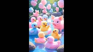 &ldquo;Happy Ducks Splashing Through the Pond! 🦆💦✨&rdquo;