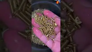 Brass cross recessed flat head screw in production