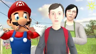 Mario Escapes From Parent House Mario Plays: SCHOOLBOY RUNAWAY STEALTH