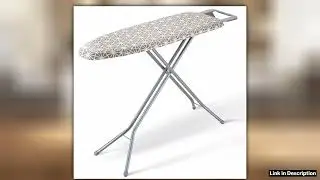 SucceBuy Ironing Board Thickened w Heat Resistant Cover 100 Cotton Cover Height Adjustable Ironing