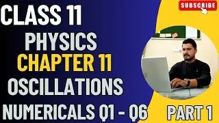 First Year Physics Sindh Board Chapter 11 Oscillation Numerical Part 1 Q1-Q6.