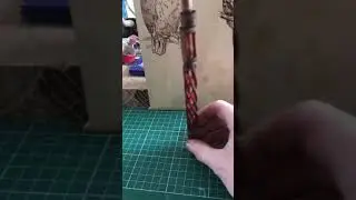 Make a beautiful Harry Potter style Wizards wand/ thinking stick carving start of the finish,