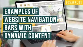 11 Exciting Website Navigation Bar Examples with Dynamic Content