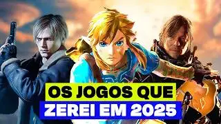 TODOS os jogos que EU ZEREI em 2025