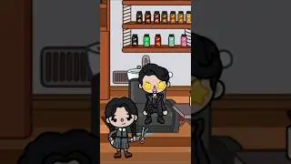 Wednesday no rainbow hair 😱🤪 #tocabocalovestory #tocaboca #tocalifeworld