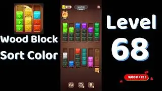 Wood Block Sort Color Level 68 Walkthrough 🧱🎨 | Relaxing Puzzle Game | Go Answer